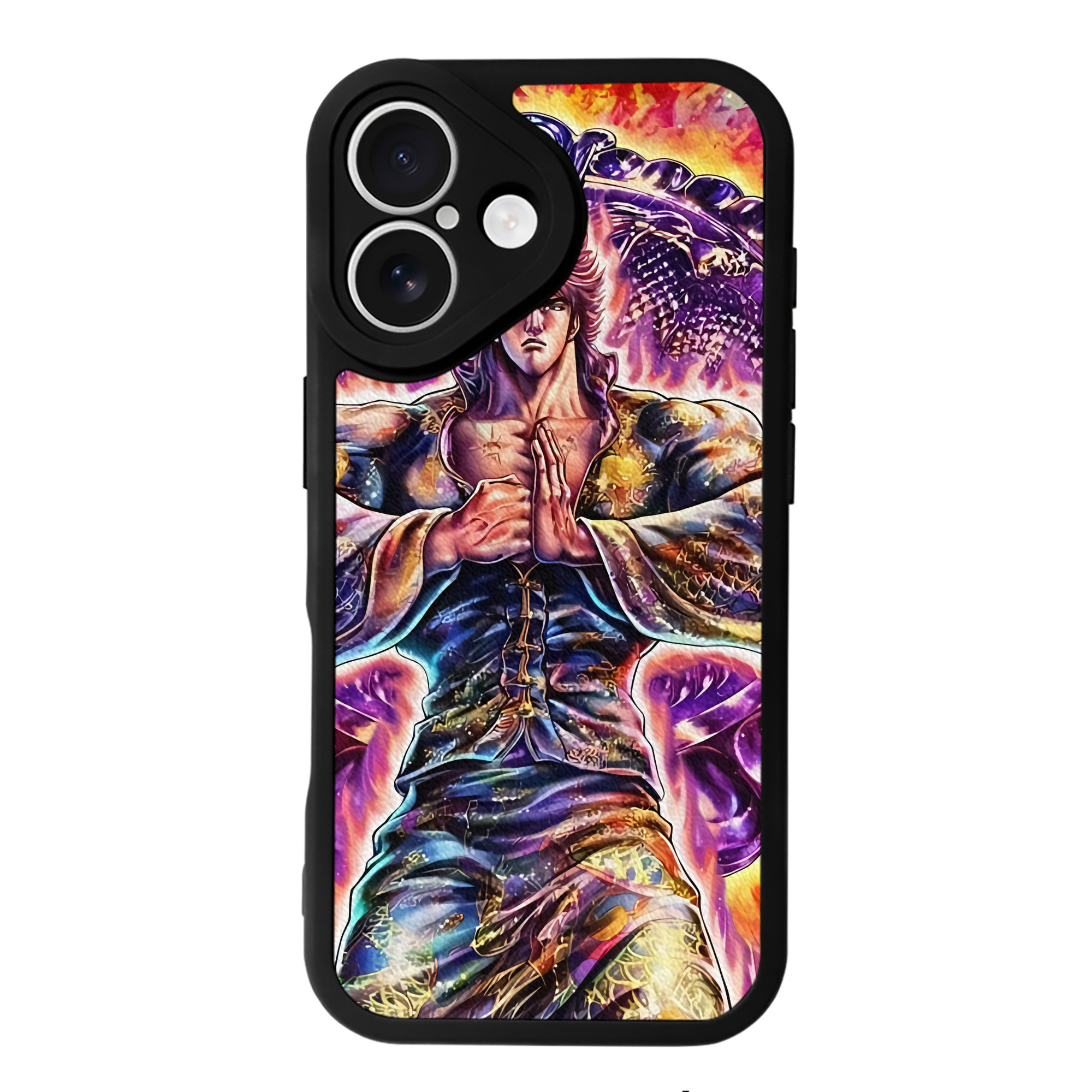 （画像用） 北斗の拳 Fist of the North Star 【iPhone 16シリーズ対応】シリコンスマホケース（レザー調） 材質：シリコン